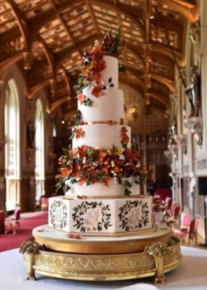 El pastel de la boda real fue una creación de Sophie Cabot. La tarta de red velvet con chocolate cautivó a los invitados.