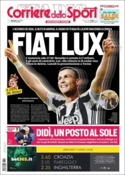 Corriere dello Sport de Italia.