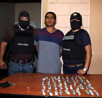 Capturan a sospechoso de vender drogas en Tegucigalpa