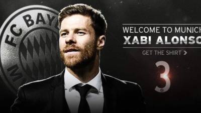 Así anunció el Bayern el fichaje de Xabi Alonso.