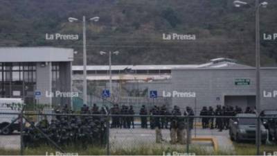 Operativo en la cárcel de máxima seguridad de Ilama, Santa Bárbara. Foto Archivo.