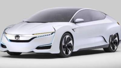 El Honda FCV Concept hace su debut en Norteamérica en el Salón Internacional Norteamericano del Automóvil de 2015.