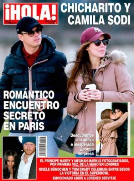 La revista ¡HOLA! México publicó fotos de Javier Hernández y Camila Sodi muy acaramelados por las calles de París.