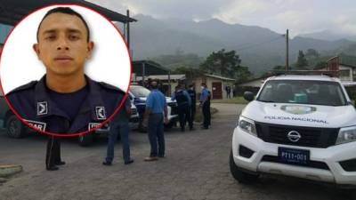 El agente Juan Carlos Escobar Cartagena murió en el Hospital de El Progreso.