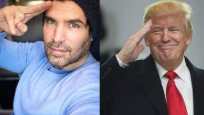 El actor Eduardo Verástegui y Donald Trump.