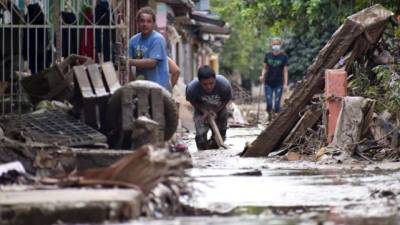 Hasta antes del paso de las tormentas Iota y Eta, el único desastre natural que había inundado la zona de una manera similar fue el huracán Mitch en 1998.