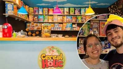 El bar ofrece más de 70 tipos de cereales.