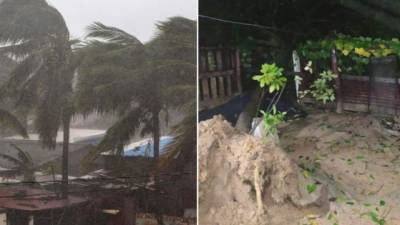 Videos virales en Twitter causan impacto al mostrar la fuerza del Huracán Eta.