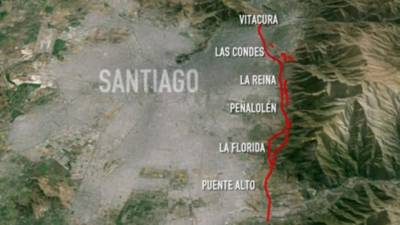 La falla de San Ramón podría producir sismos de gran magnitud que superen los anteriores que ha sufrido Chile.