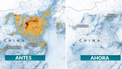 Los niveles de contaminación se ha reducido considerablemente en China.