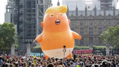 Los creadores del globo esperan que exponerlo 'nos recuerde el momento en que Londres se enfrentó a Trump.