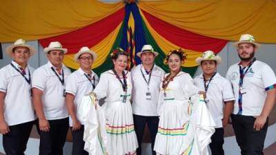 Integrantes del Grupo Folklórico Gualcinse.