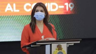 Alba Consuelo Flores, ministra de Salud.