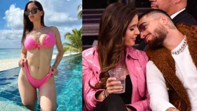 La modelo Natalia Barulich, exnovia del cantante Maluma, encendió las redes sociales al compartir varias fotografías como Dios la trajo al mundo.