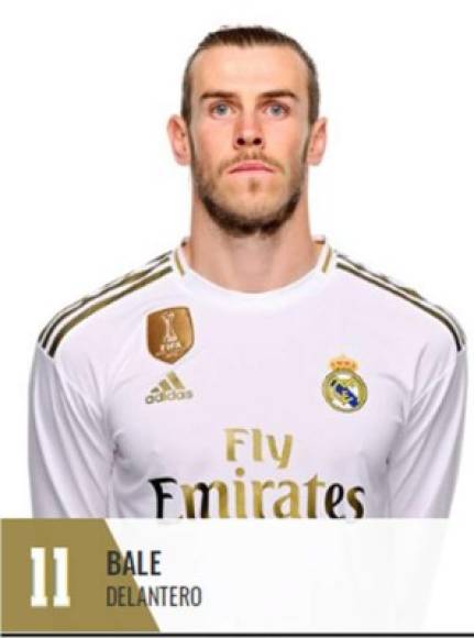 Gareth Bale - El delantero galés, que ha estado en la lista de salidas del Real Madrid, también ha recibido dorsal esta temporada y continuará con el 11 a la espalda. Con el mercado chino e inglés cerrado, hay probabilidades de que se quede en el Bernabeú y por ello está inscrito con dorsal.
