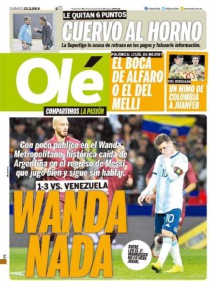Diario Olé de Argentina.