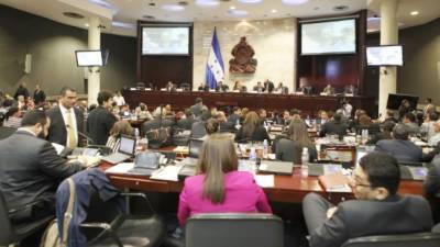 Sesión del Congreso Nacional ayer martes.