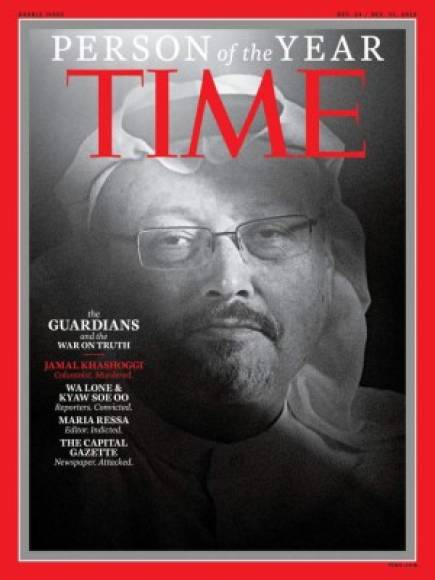 Kashoggi, crítico con su gobierno, murió en el consulado saudí en Estambul y la rocambolesca historia de su asesinato se ha convertido en un símbolo y una evidencia de lo peligroso que resulta ser disidente. Fue elegido personaje del año por la revista Time.