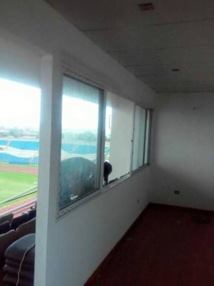 Los palcos del estadio Olímpico también están siendo remodelados.