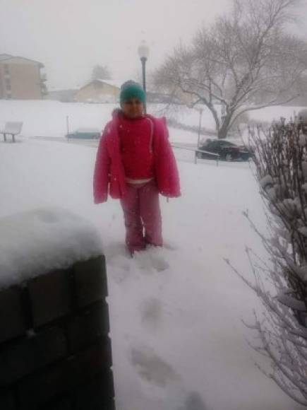 La usuaria de Facebook, Catracha Méndez, también compartió su imagen de la nevada.
