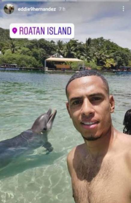 Eddie Hernández: El delantero está en la prelista de Honduras para la Copa Oro y ha disfrutado de las Islas de la Bahía.