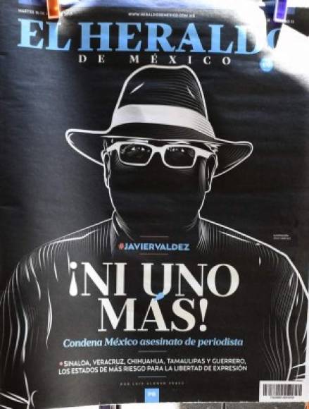 En Sinaloa, algunos diarios no publicaron su edición del martes y otros dejaron de actualizar su versión digital. Además, están previstas varias marchas en repudio del homicidio. AFP