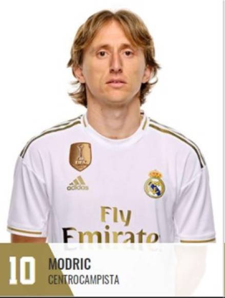 Luka Modric - El mediocampista croata también se mantendrá usando el número 10.