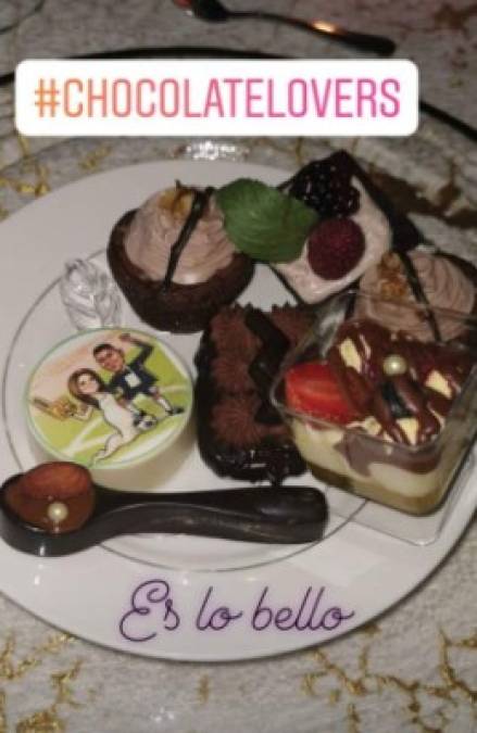 Así fue uno de los postres que se disfrutó en la boda.