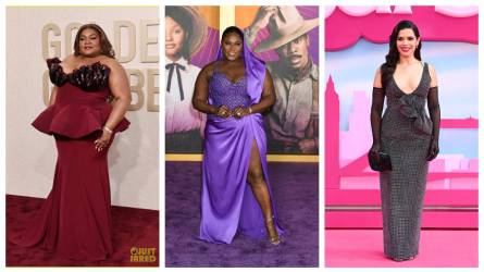 Da’Vine Joy Randolph (<i>Los que se quedan</i>); Danielle Brooks (<i>El color púrpura</i>) y América Ferrera (<i>Barbie</i>), nominadas a “Mejor actriz de reparto”.