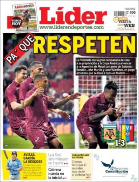 La prensa deportiva de Venezuela dejó un contundente mensaje para los argentinos.