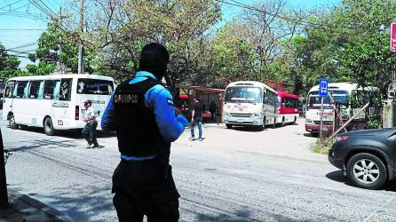 En la terminal de la empresa Catisa hay presencia policial y mantienen operativos en la CA-13.