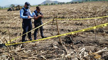 Al menos cinco osamentas humanas fueron encontradas este martes (7 de febrero de 2023) en una cañera cercana al sector Chamelecón, en San Pedro Sula, zona norte de Honduras.