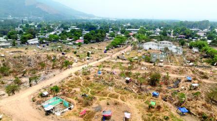 Esta es la realidad en el terreno ubicado en Chamelecón que hace dos meses fue invadido.