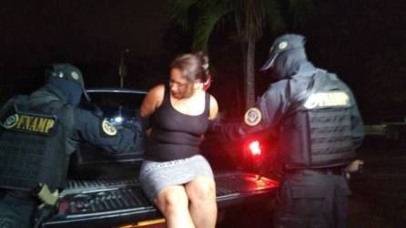Momentos en que María Jesús Herrera Chávez era capturada.
