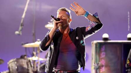 Chris Martin, vocalista de la banda Coldplay.