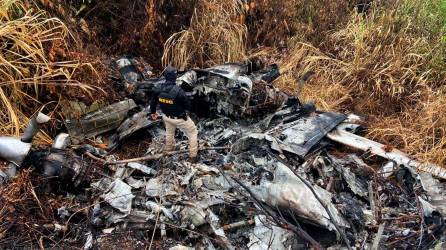 Restos de la avioneta encontrada en Iriona, Colón