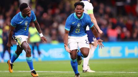 Endrick fue el autor del gol de la victoria frente a los ingleses en su propio estadio de Wembley.