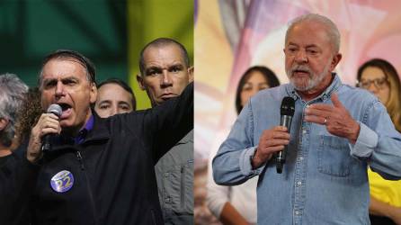 Jair Bolsonaro y Lula da Silva los dos candidatos a la presidencia de Brasil.