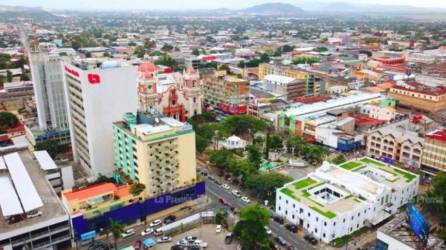 Vista aérea de San Pedro Sula, Cortés.