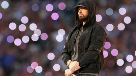 Eminem protagonizó uno de los momentos más comentados del show de medio tiempo.