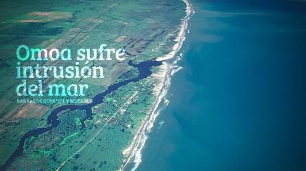 La zona costera de Omoa, específicamente las barras de Cuyamel y Motagua sufren el impacto del cambio climático.