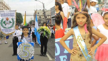 Este miércoles 14 de septiembre desfilaron los alumnos de primaria de las diferentes instituciones educativas de San Pedro Sula. Los pequeños dieron un recorrido por las calles de la ciudad para conmemorar los 201 años de independencia.