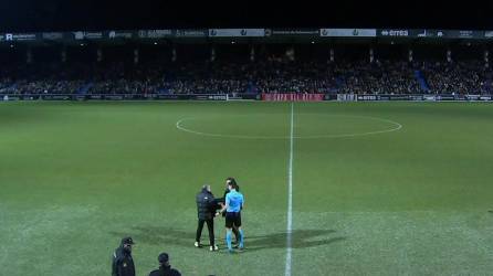 La prórroga entre Unionistas de Salamanca y Villarreal quedó postergado debido a la falta de suministro en un sector del estadio Municipal Reina Sofía.