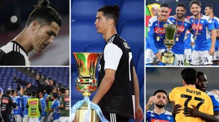 Las imágenes de la final de la Copa Italia que perdió la Juventus contra el Napoli en la tanda de penales en el estadio Olímpico de Roma.