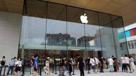 La nueva sede de Apple en Pekín.