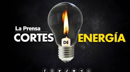 Cortes de electricidad el viernes 5 de abril de 2024, en Honduras.