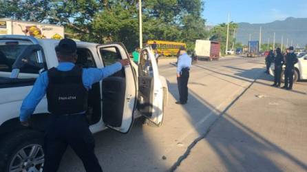Algunos operativos se llevaron a cabo en carretera a Tikamaya, 33 calle de San Pedro Sula y colonia La Planeta.