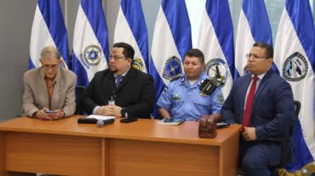 En la jornada de rendición de cuentas participaron el director general de la Policía Nacional de Honduras José David Aguilar Morán, el titular de la Didadpol Alan Edgardo Argeñal Pinto y los miembros de la Comisión Especial para la Depuración y Transformación de la Policía Nacional de Honduras.