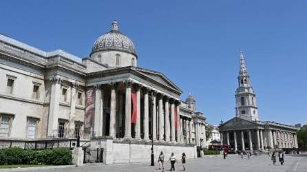 El museo de la Galería Nacional, actualmente cerrado a los visitantes debido a la actual pandemia de COVID-19. Foto AFP