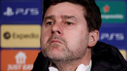 Mauricio Pochettino en la rueda de prensa de este lunes.